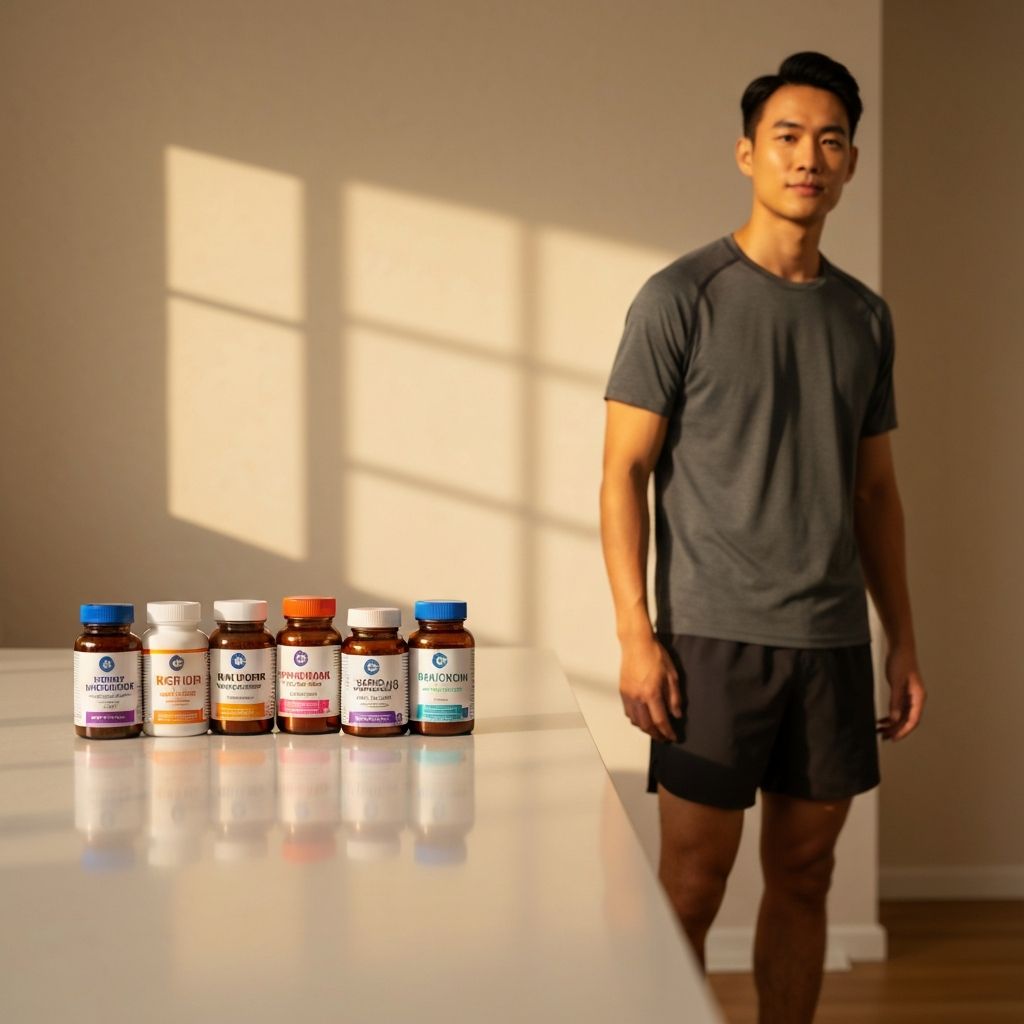 Men's daily wellness supplements